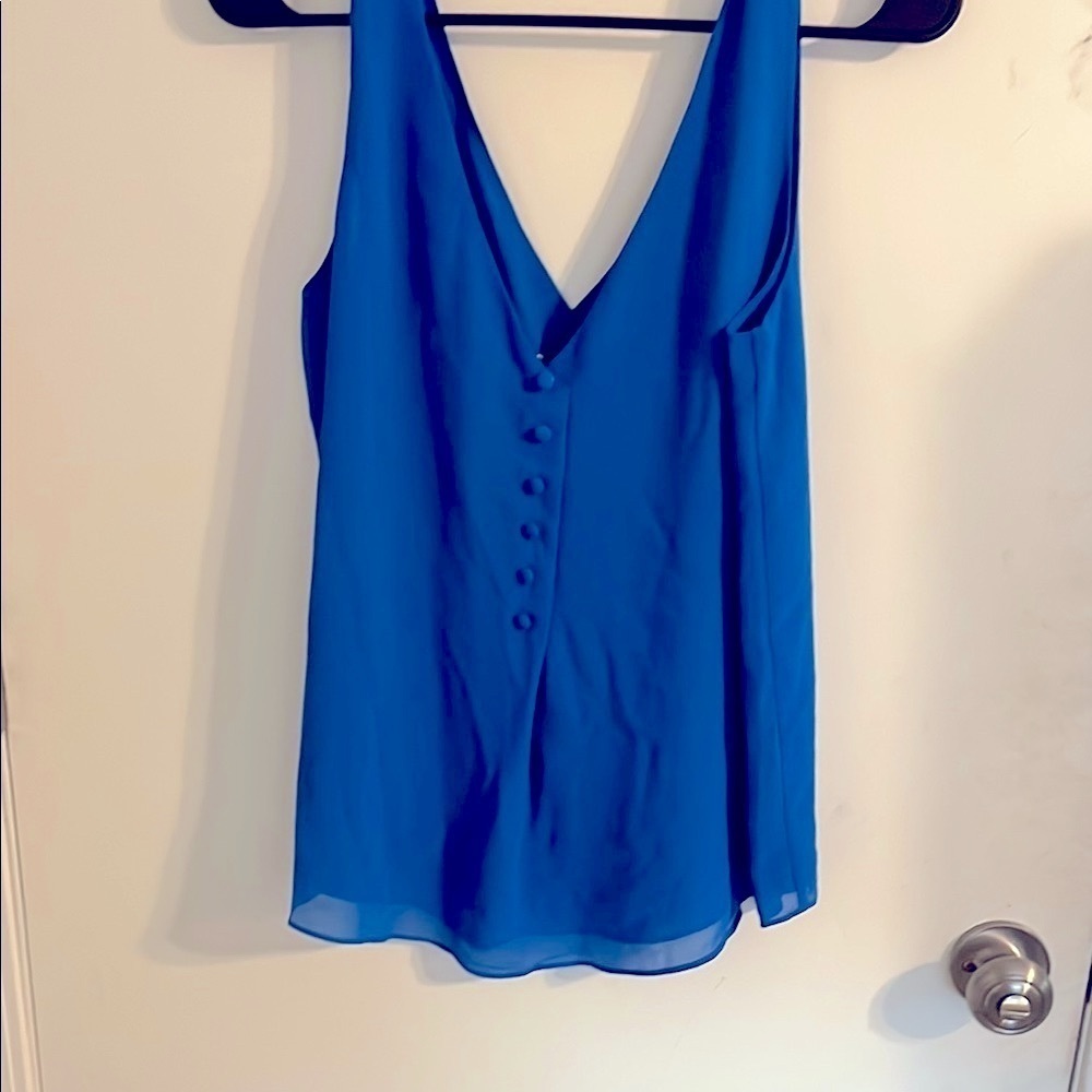 Blue Sleeveless Top